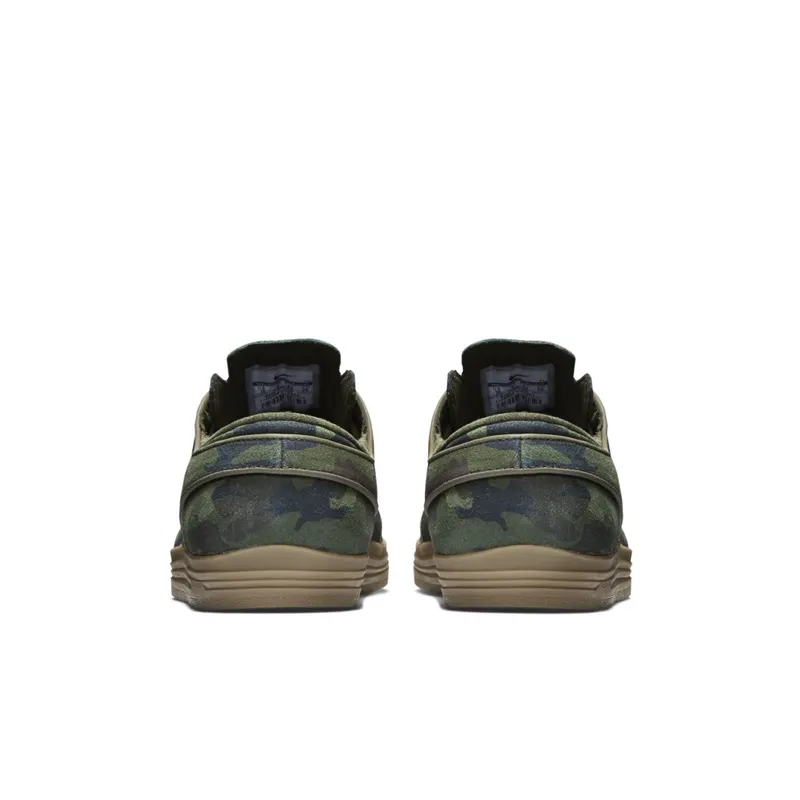 Nike SB Lunar Stefan Janoski Green Camo Cargo Khaki/Black-Gum Medium Brown (669563-302)