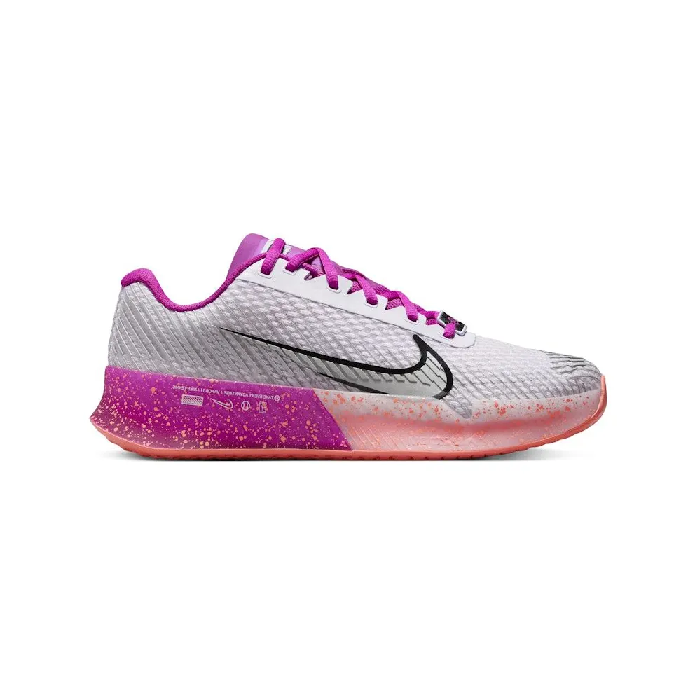 Nike Court Vapor 11 HC Premium Barely Grape Vivid Grape Light Wild Mango Metallic Silver (FQ7266-500)