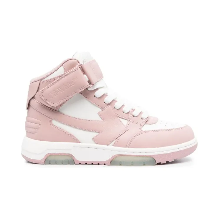 Off-White Out Of Office Mid Top White Pink (OWIA275C99-LEA002-0130)