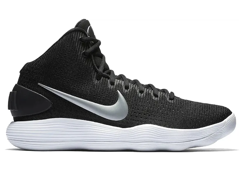 Nike Basketball Hyperdunk Black / White / Metallic Silver (897813-101)