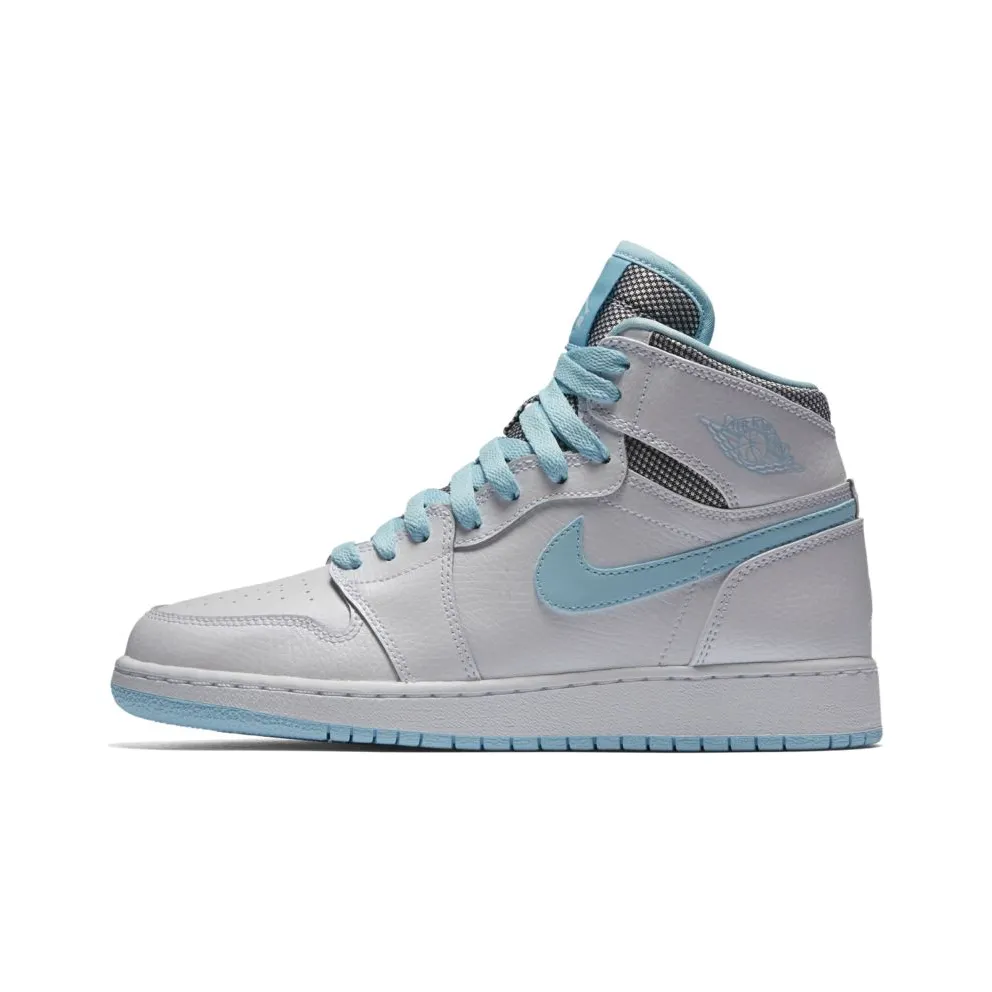 Jordan 1 Retro High White Still Blue (GS) White/White-Still Blue (332148-106)
