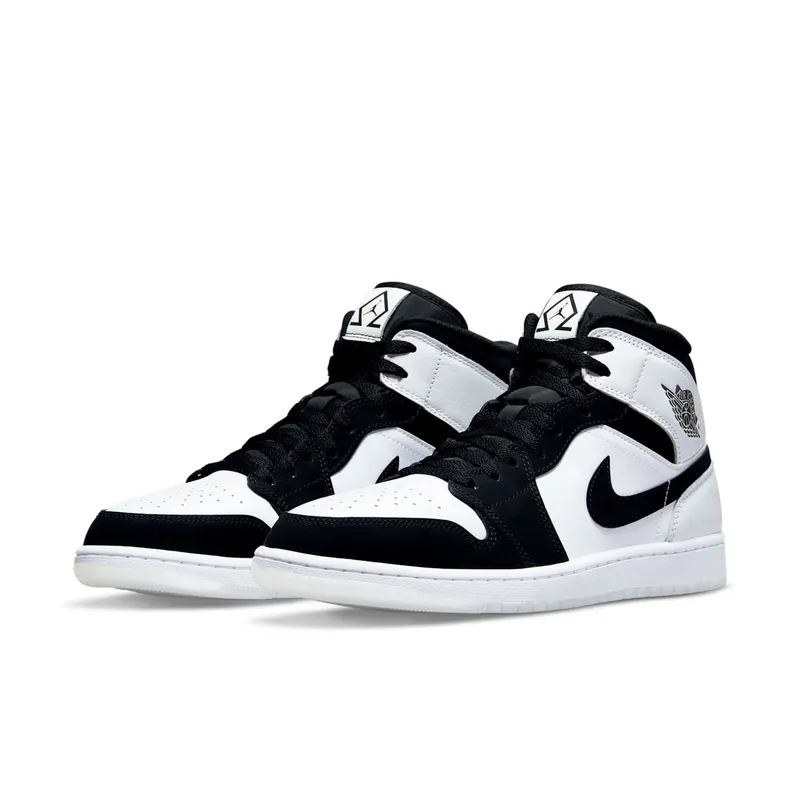 Air Jordan 1 Mid Diamond Black White (DH6933-100)