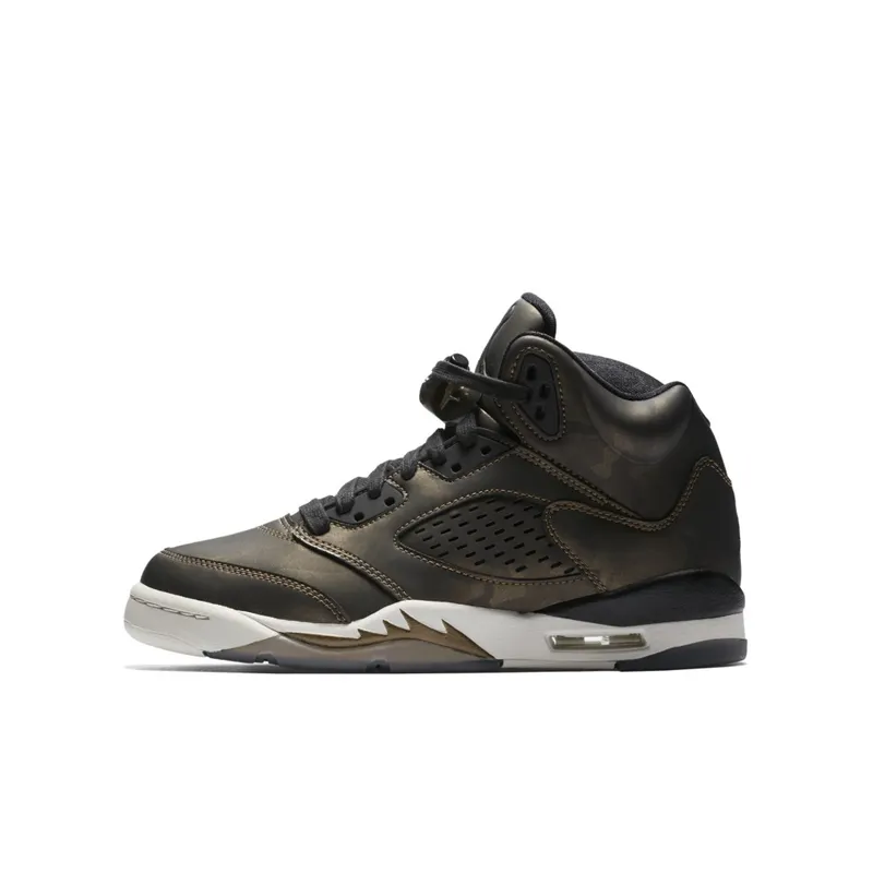 Jordan 5 Retro Heiress Camo (GS) Black/Black-Light Bone-Metallic Field (919710-030)