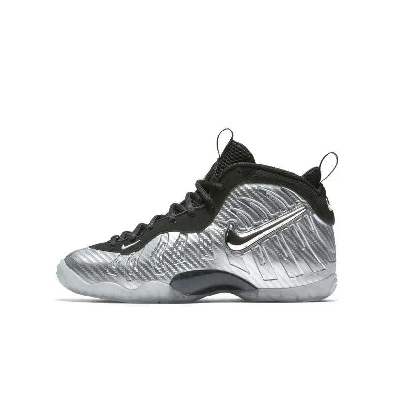 Nike Air Foamposite Pro Silver Surfer (GS) Metallic Silver/Metallic Silver-Black (644792-007)