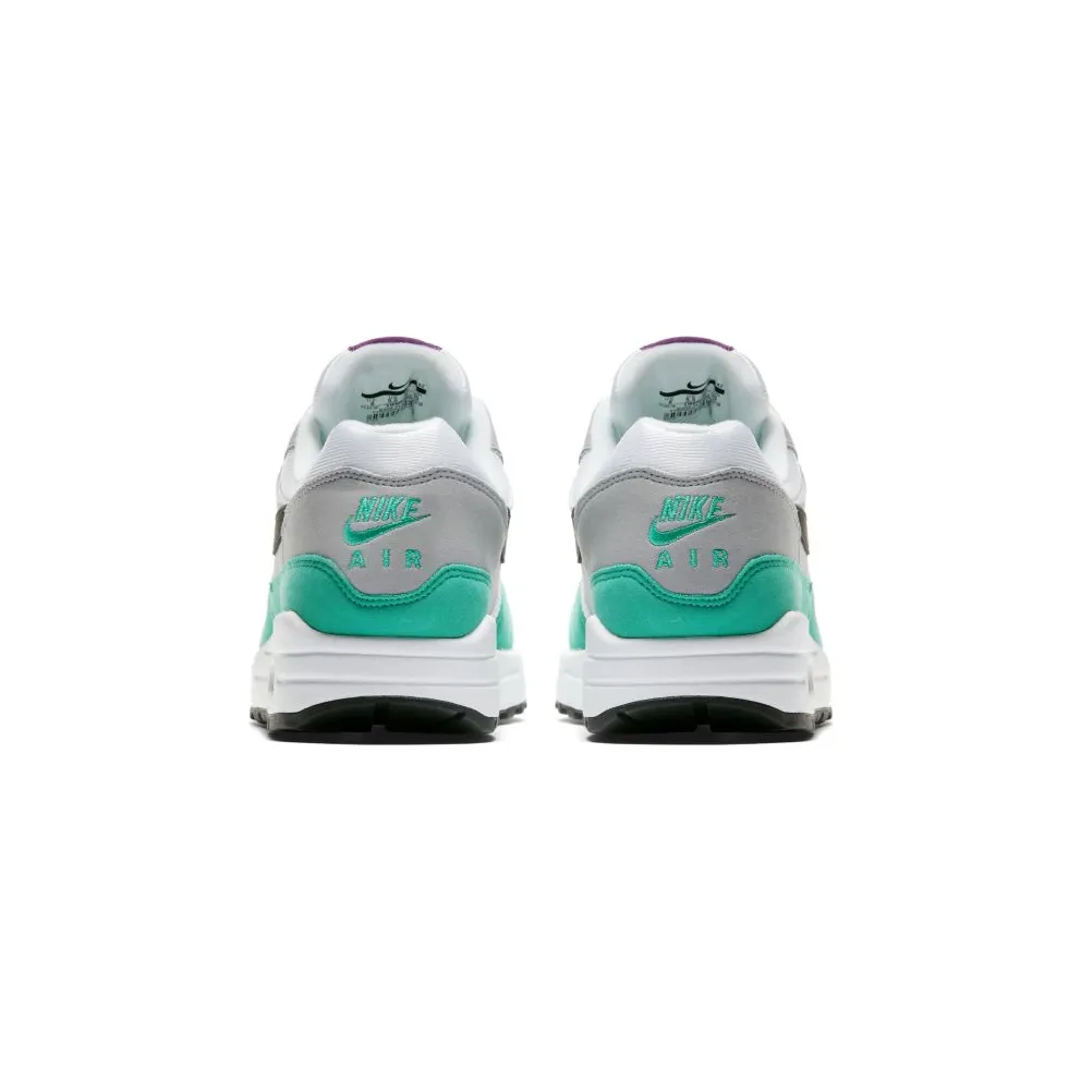 Nike Air Max 1 Clear Emerald (W) White/Black-Wolf Grey-Clear Emerald (319986-115)