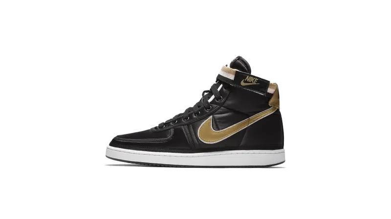 Nike Vandal High Supreme Black Metallic Gold Black/Metallic Gold-White (AH8652-002)