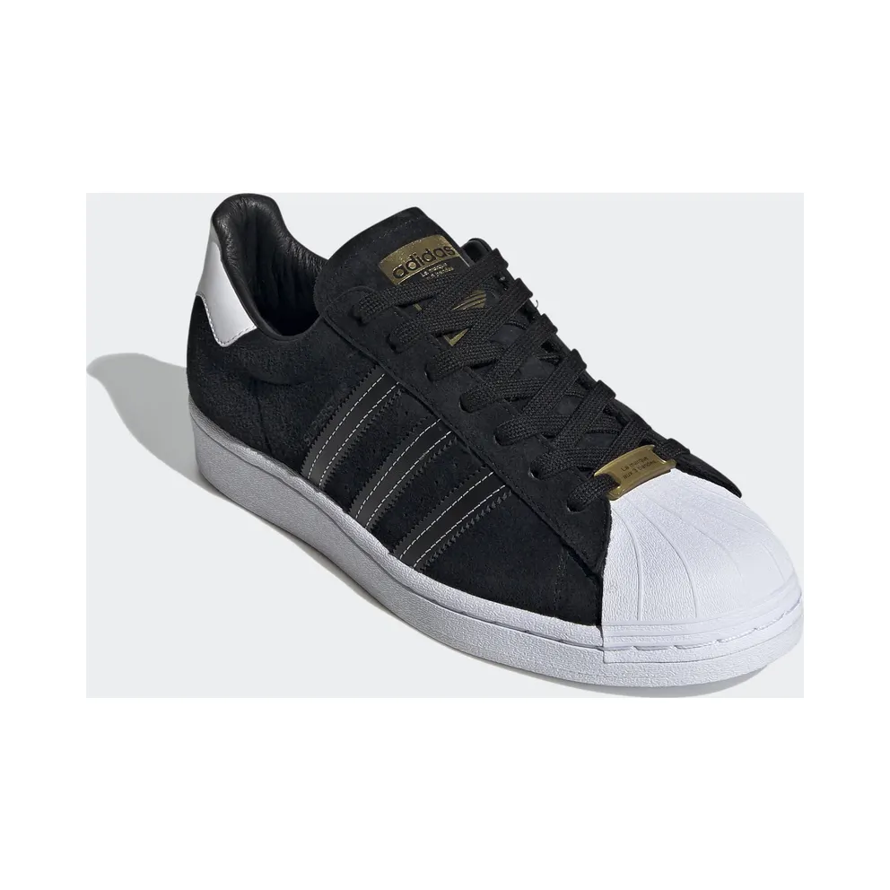 adidas Superstar Black Suede White Core Black/Core Black/Gold Metallic (EH1543)
