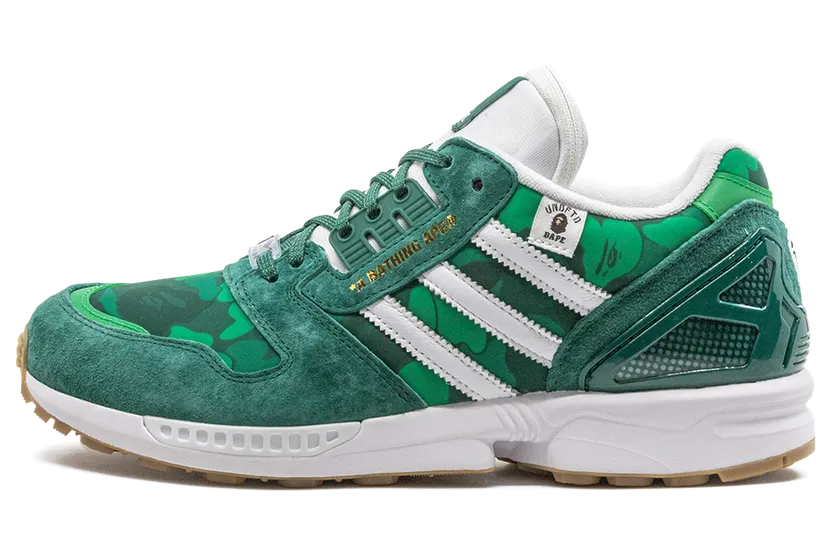 Adidas BAPE x Undefeated x ZX 8000 ‘Green Camo’ (FY8851)
