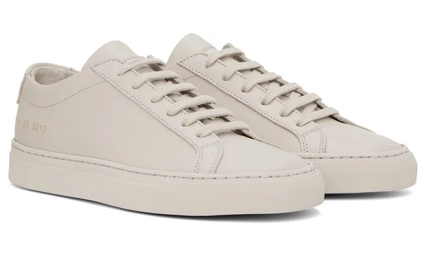 Common Projects White Original Achilles Low Sneakers (3701) (4)