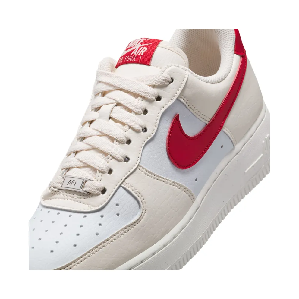 Nike Air Force 1 Low ’07 “Next Nature Pale Ivory University Red” (DC9486-109)