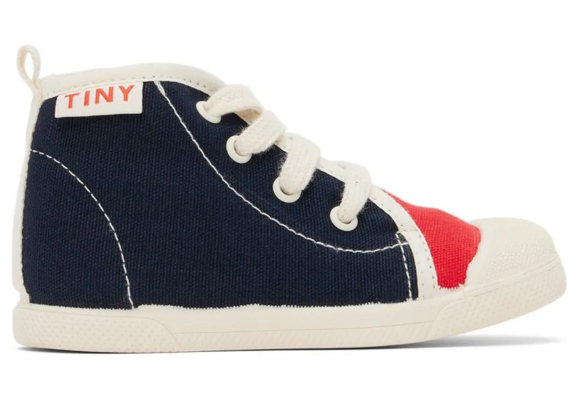 TINYCOTTONS Baby Navy Color Block Navy/Deep Red KB1 (AW22-362)