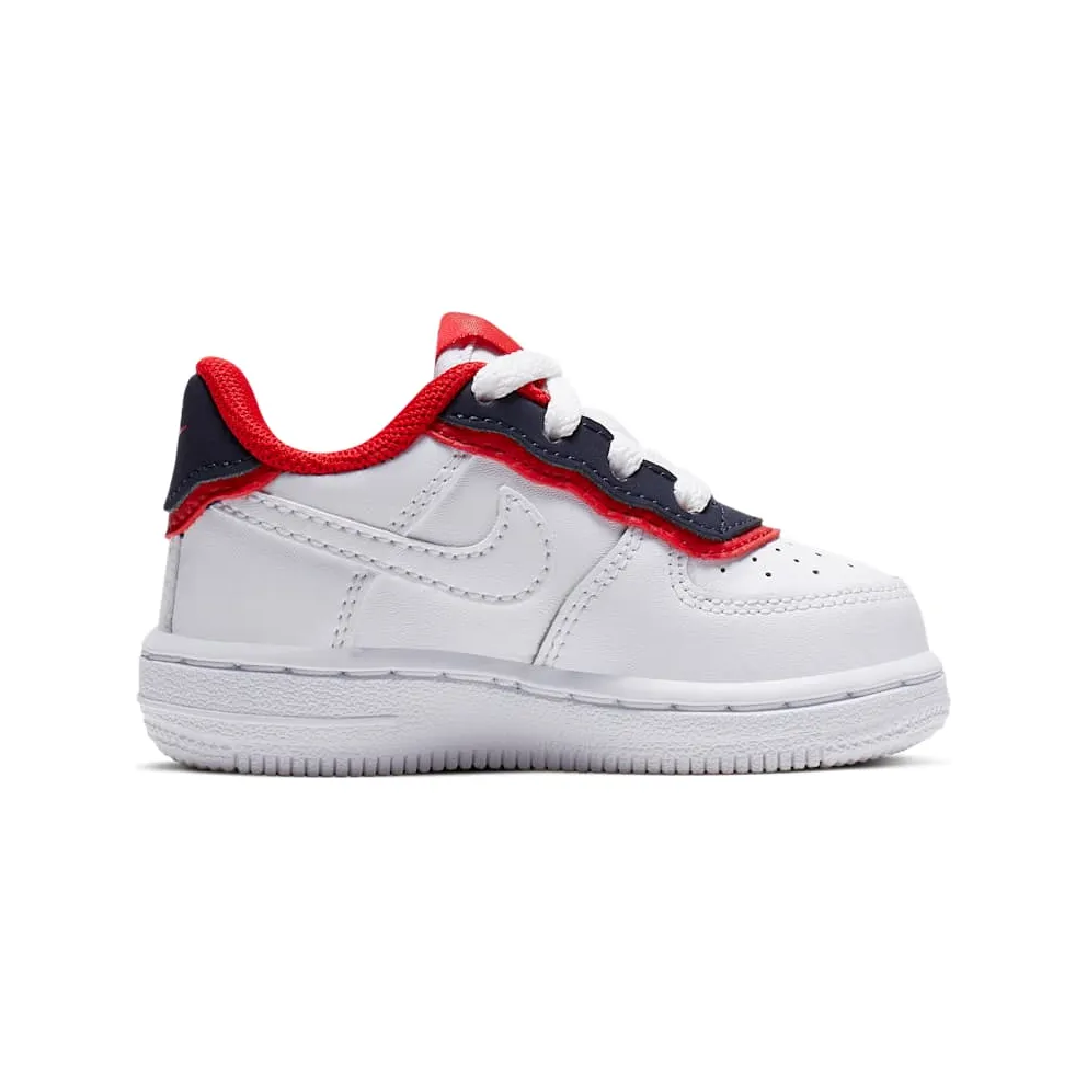 Nike Air Force 1 Low Double Layer White Obsidian Red (TD) White/Obsidian-University Red-White (BV1086-101)