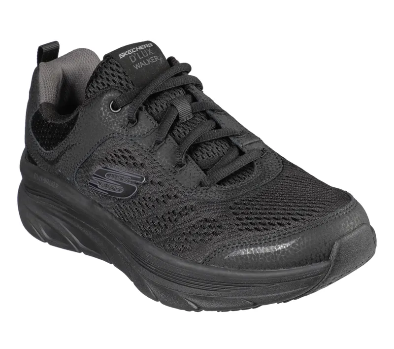 Skechers Relaxed Fit: D’Lux Walker – Black (232044 BBK)
