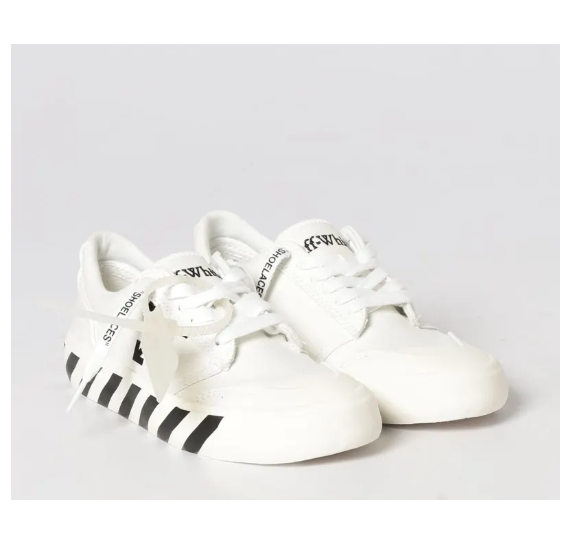 Off-White Vulcanized Cotton Canvas Sneakers White (OWIA28QC99FAB0010110)