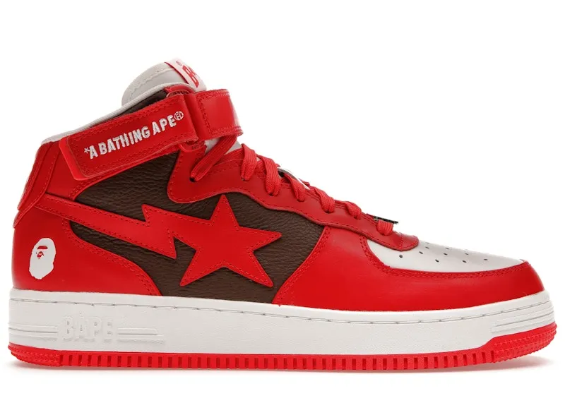 A Bathing Ape Bape Sta Mid Red (2022) (1I20-291-010 RED)