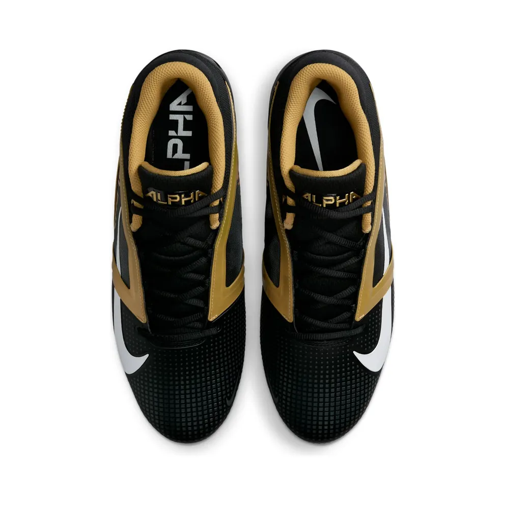 Nike Alpha Menace 4 Pro Black Metallic Gold White (FD7037-003)