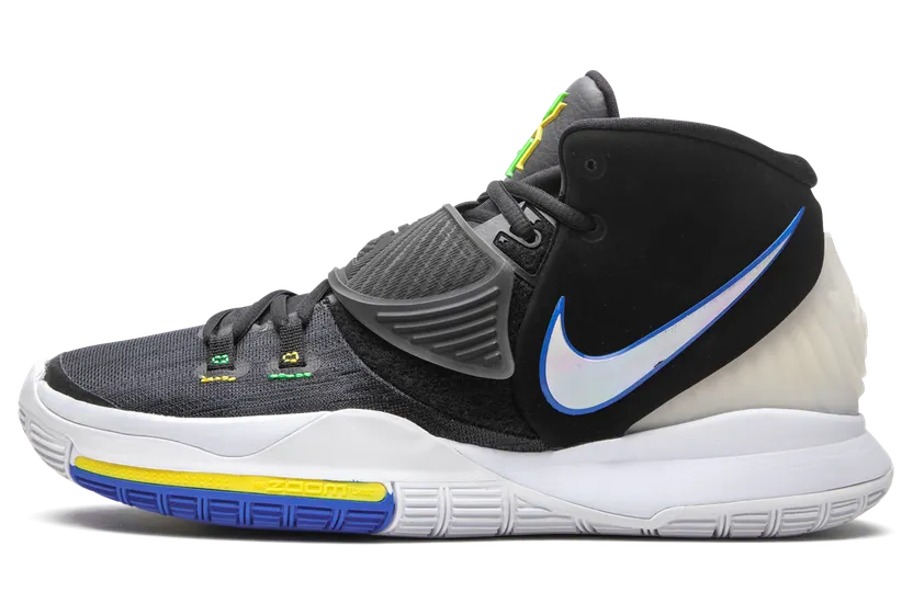 Nike Kyrie 6 ‘Shutter Shades’ Black/White/Soar/Dynamic Yellow (BQ4630-004)