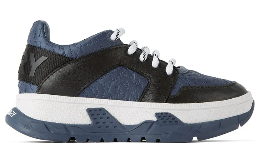 Burberry Kids Blue & Black Monogram Quilted PEBBLE BLUE (8046082)