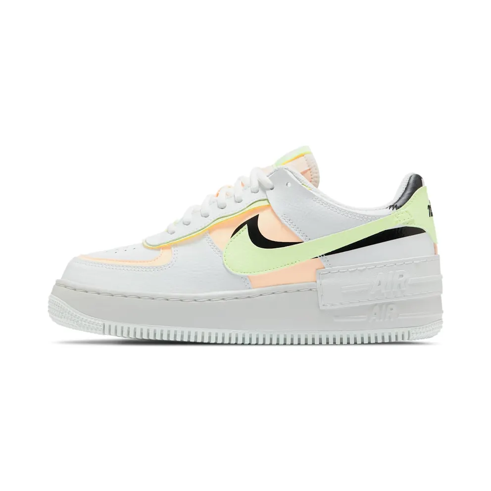 Nike Air Force 1 Shadow Summit White Barely Volt Crimson Tint (W)