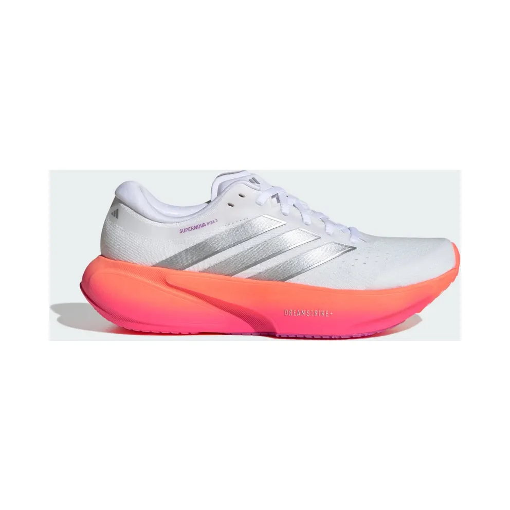 Adidas SUPERNOVA RISE 3 Laufschuhe Cloud White / Silver Metallic / Lucid Pink (JR7375)