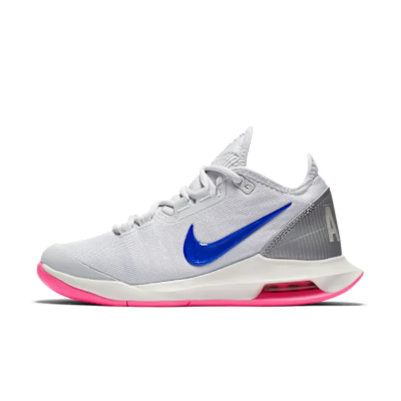 Nike Court Air Max Wildcard “Pure Platinum / Metallic Platinum / Pink Blast / Racer Blue” (AO7353-002)