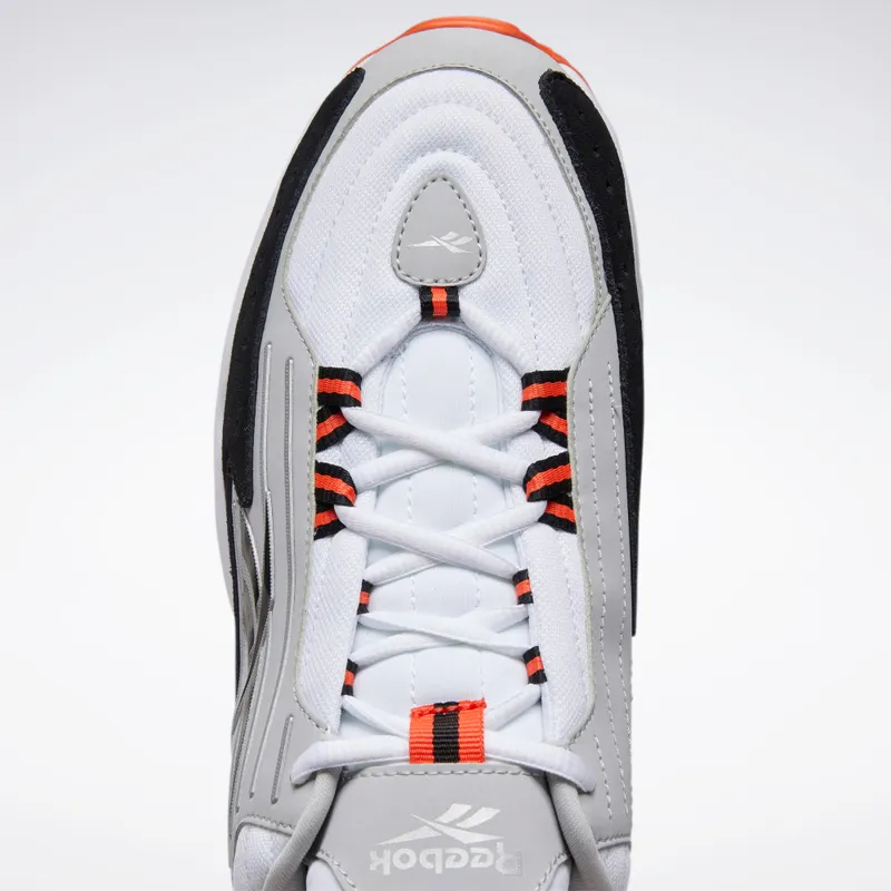 Reebok DMX Series 2200 Shoes White / Vivid Orange / Pure Grey 2