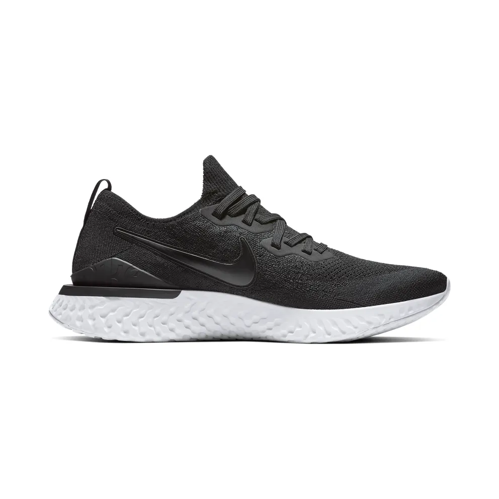 Nike Epic React Flyknit 2 Black White Black/Black-Gunsmoke (BQ8928-002)