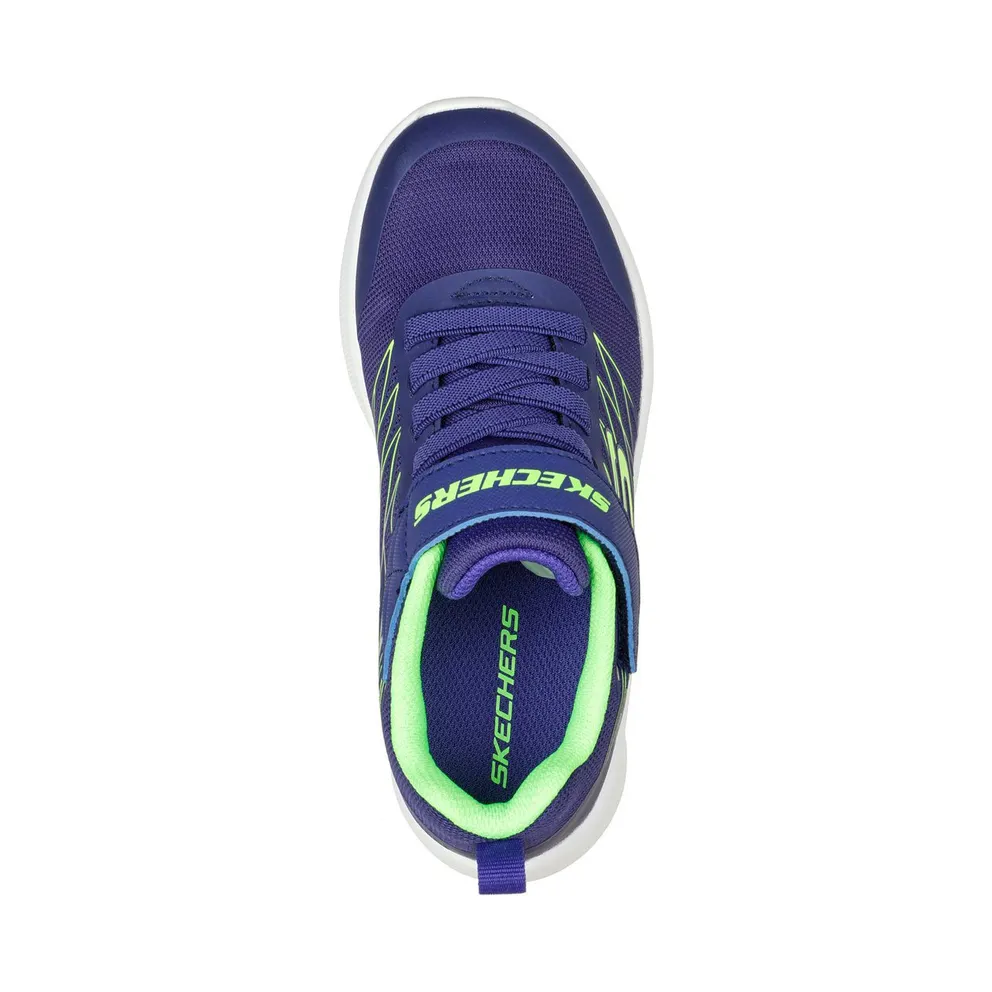 Skechers Microspec – Texlor Sneaker Marine/Limoen