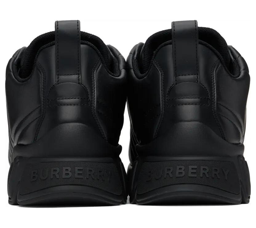Burberry Black Quilted Leather Classic Sneakers (8056952) (2)