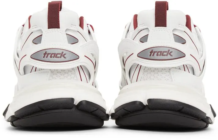 Balenciaga White & Burgundy Track 9066 WHITE/ (542023 W3AD1)
