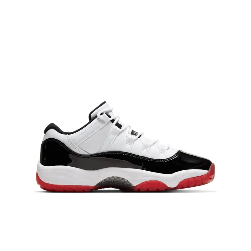 Air Jordan Nike AJ XI 11 Low Suede ‘White Bred’ (GS) (2020) (528896-160)