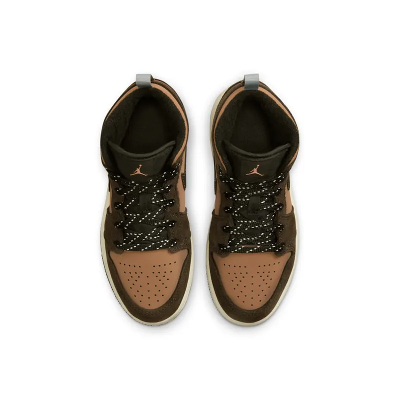 Jordan 1 Mid SE Dark Chocolate (PS) (DC7249-200)
