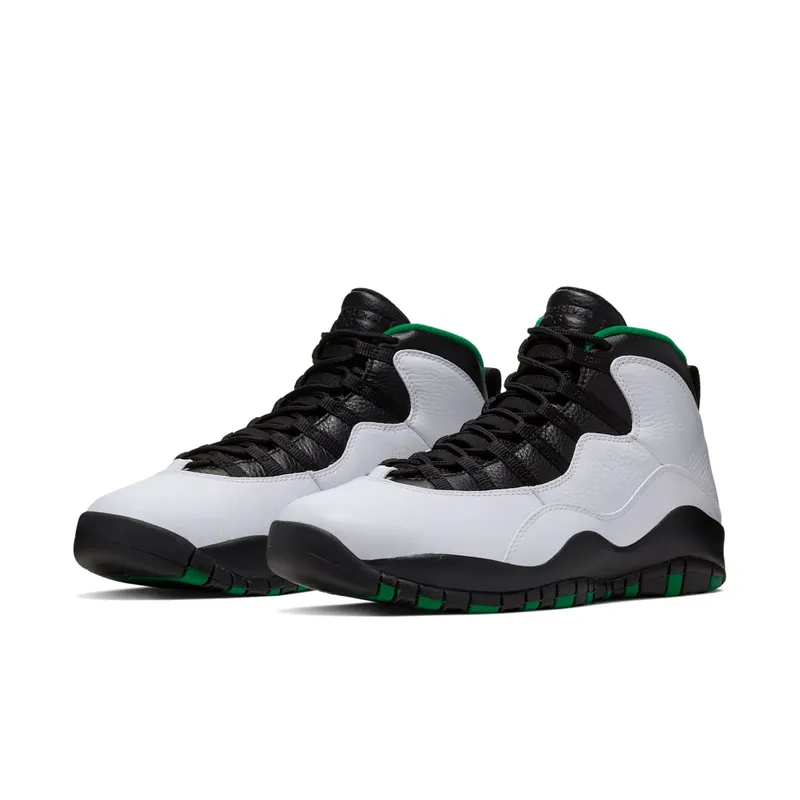 Jordan 10 Retro Seattle White/Black-Green-Yellow (310805-137)