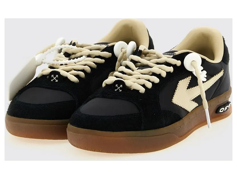 Off-White End Of Play Nylon And Suede Sneakers Black (OWIA28NS26FAB002100A)