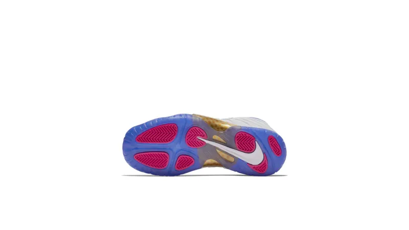 Nike Air Foamposite One Peanut Butter & Jelly (GS) White/Fuchsia Blast-Racer Blue (644791-103)
