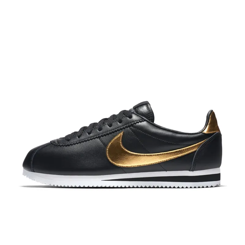 Nike Classic Cortez Black Metallic Gold Black/Metallic Gold-White (902801-002)