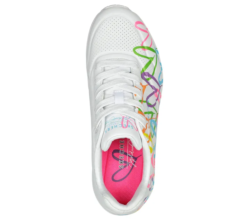 Skechers JGoldcrown: Uno – Highlight Love – White / Multi – “White” (177981 WMLT)