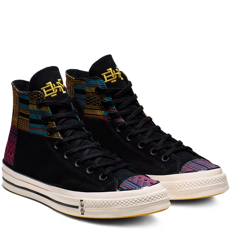Converse Chuck Taylor All-Star 70s Hi Patchwork BHM (2019) Black/White (165556C)