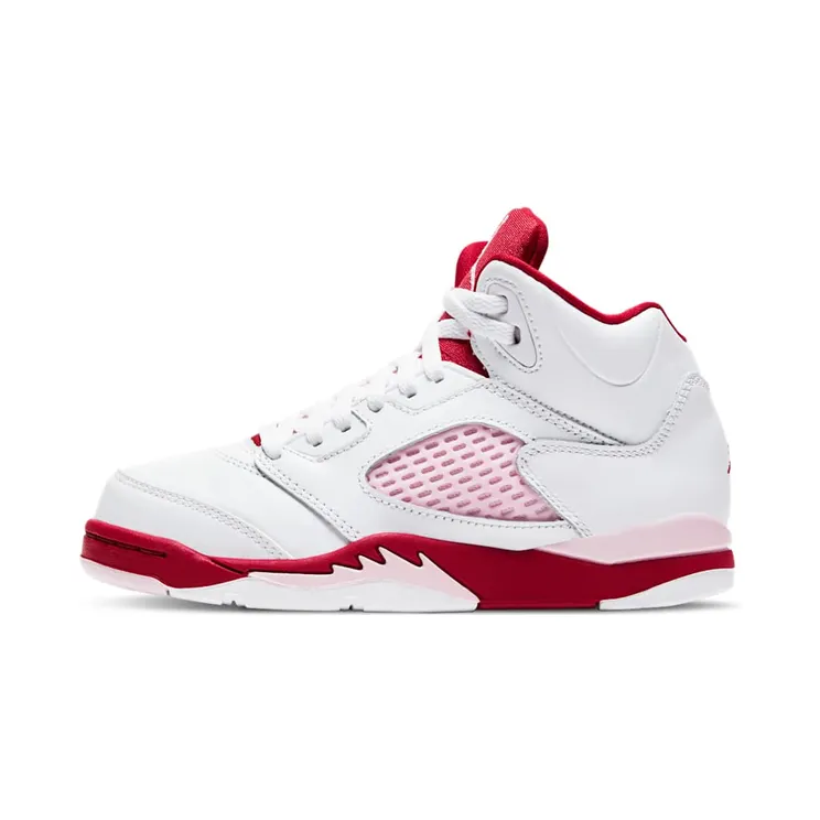 Jordan 5 Retro White Pink Red (PS)