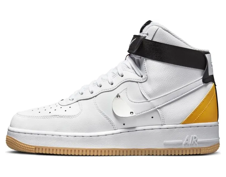 Nike Air Force 1 High NBA White University Gold (2021) (CT2306-101)