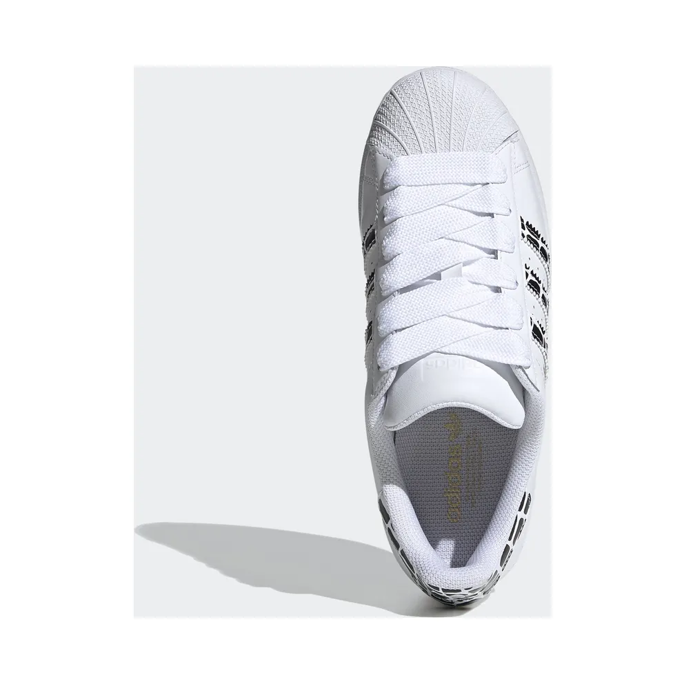 adidas Superstar White Leopard Stripes (W) Cloud White/Gold Metallic/Core Black (FV3452)