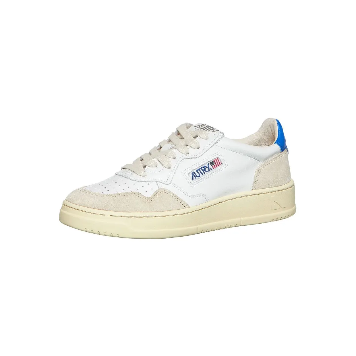Autry Medalist Low Leather / Suede White / Princess Blue (AULWLS49) (2)