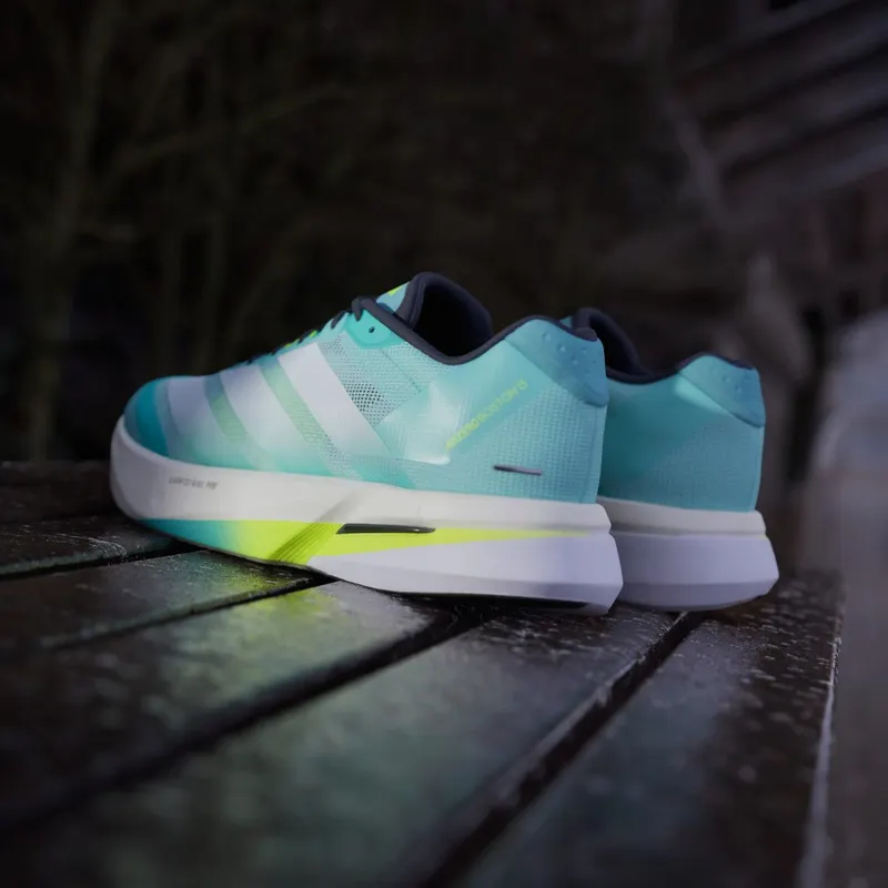 Adidas Adizero Boston 13 Shoes Flash Aqua / Cloud White / Lucid Lemon (JS4945)