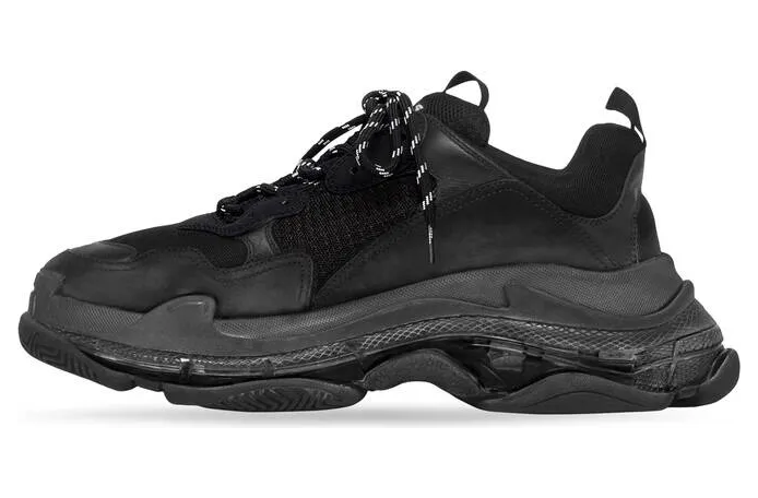Balenciaga Triple S Clear Sole Black (541624W2FB11000) (3)