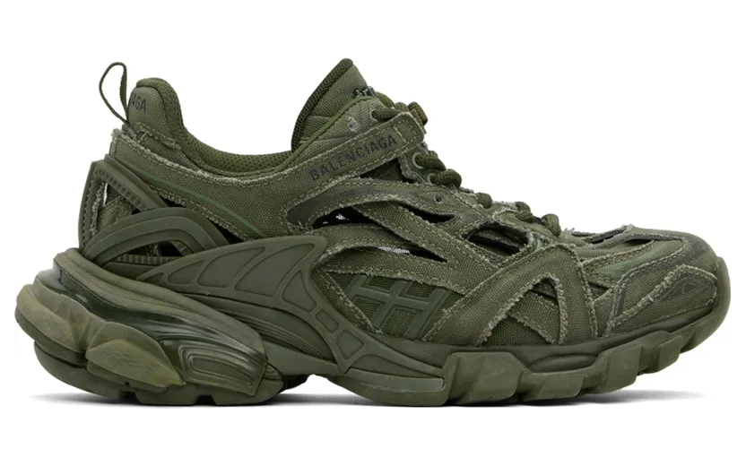 Balenciaga Green Track 2.0 Open Sneakers (568614-W3RG3-3810)