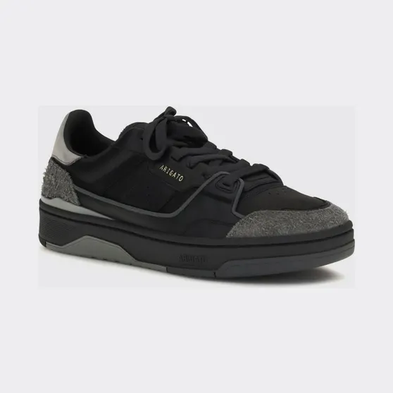 Axel Arigato Clay Bicolor Sneakers in Calf Leather and Suede Black (F2733003)