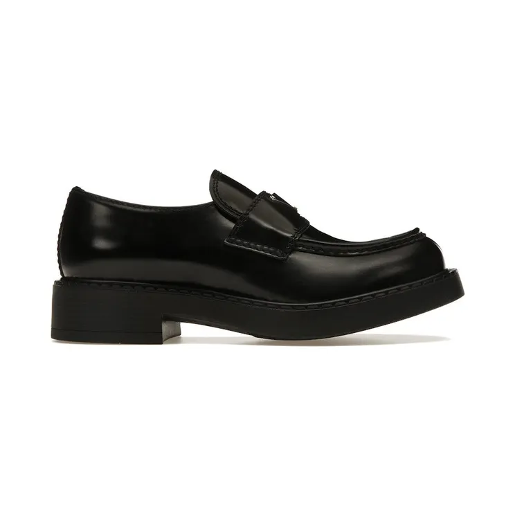 Prada 35mm Loafer Black Brushed Leather (2DE127_055_F0002)