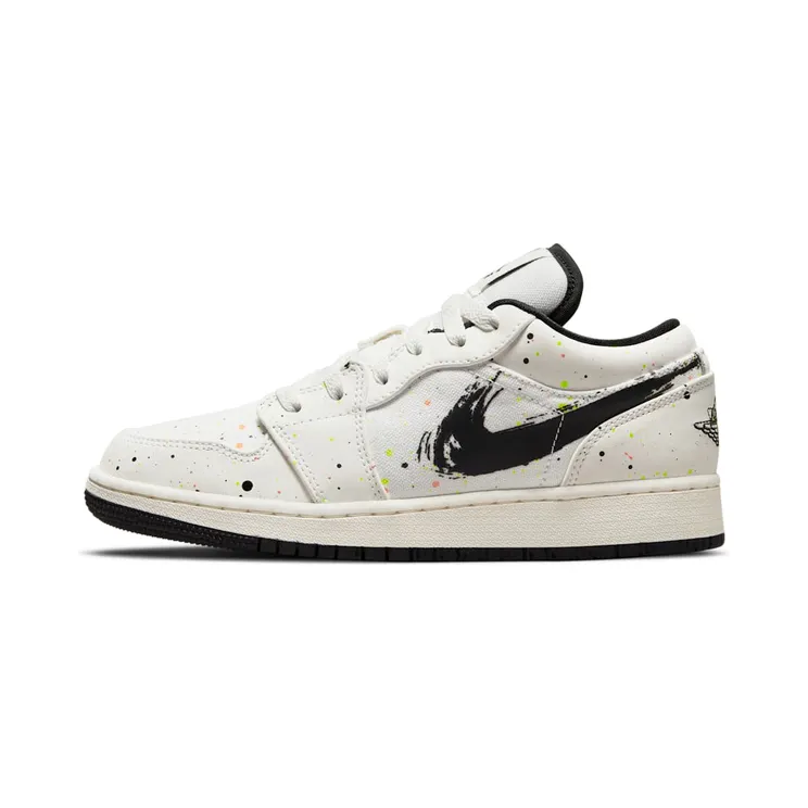 Jordan 1 Low SE Paint Splatter (GS) (DH3295-100)