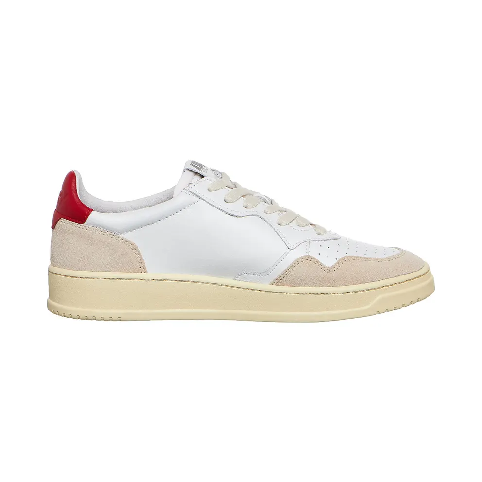 Autry Medalist Low White / Red (AULMLS43)