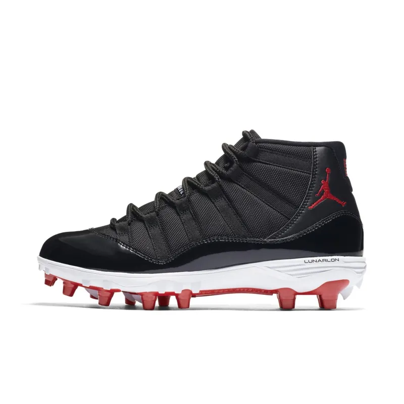 Jordan 11 Retro Cleat Bred Black/University Red-White (AO1561-010)